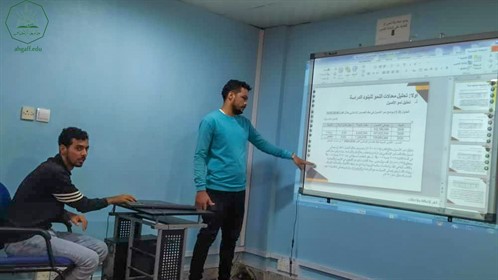 كلية الادارة والاقتصاد بجامعة الاحقاف تقيم مناقشة أبحاث التخرج