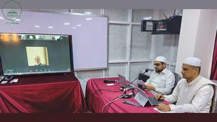 Al-Ahgaff University participates virtually in a meeting of the editors-in-chief of refereed scientific and humanities journals