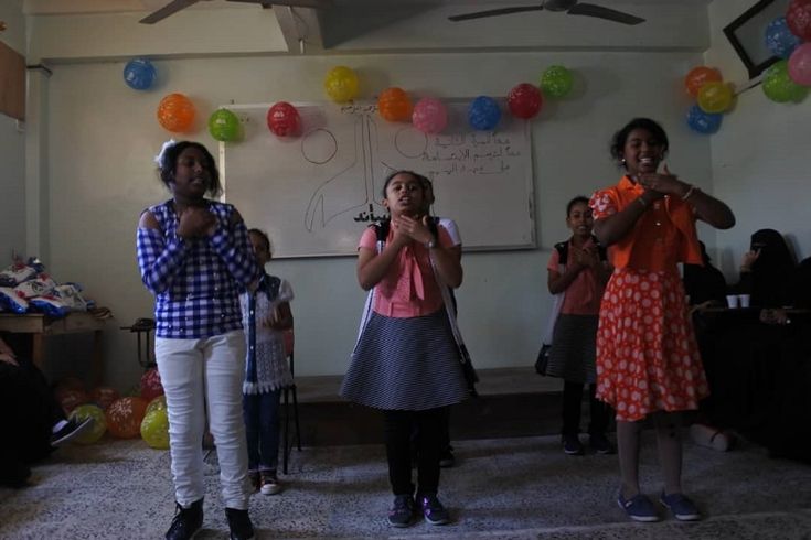 Faculty of Girls shares orphans their joy in the Arab Orphan Day