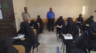 Al-Ahgaff University launches the second semester exams at the Faculty of Women for the academic year 2022-2023