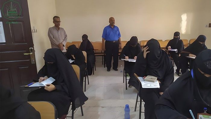 Al-Ahgaff University launches the second semester exams at the Faculty of Women for the academic year 2022-2023