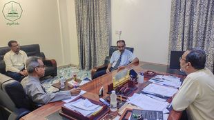 Member of the Council for Academic Accreditation and Quality Assurance of Higher Education on a visit to Al-Ahgaff University