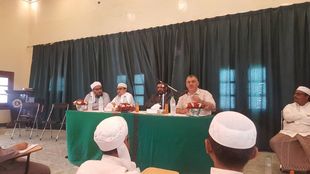 Lecture titled "The Universe is My Path to God" at the Faculty of Sharia and Law for the Jordanian delegation on prayer times monitoring