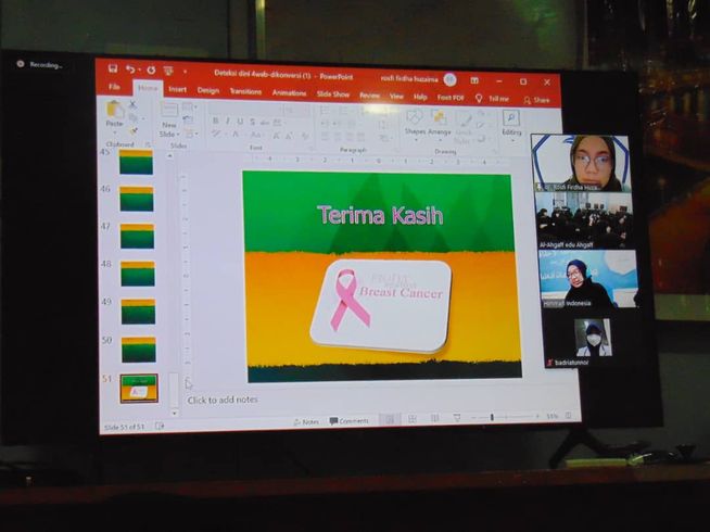 The Faculty of Girls holds an awareness health seminar through the Zoom program