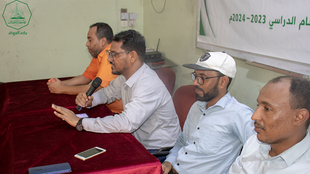 The Faculty of Computer at Al-Ahgaff University holds a welcome and introductory meeting for first-level students for the academic year 2023 – 2024